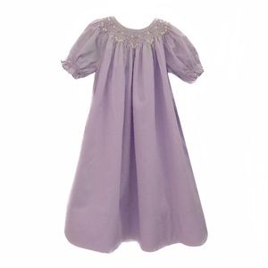 Strasburg Children Heirloom Collection Lavender Smocked Bishop Dress, 18 months